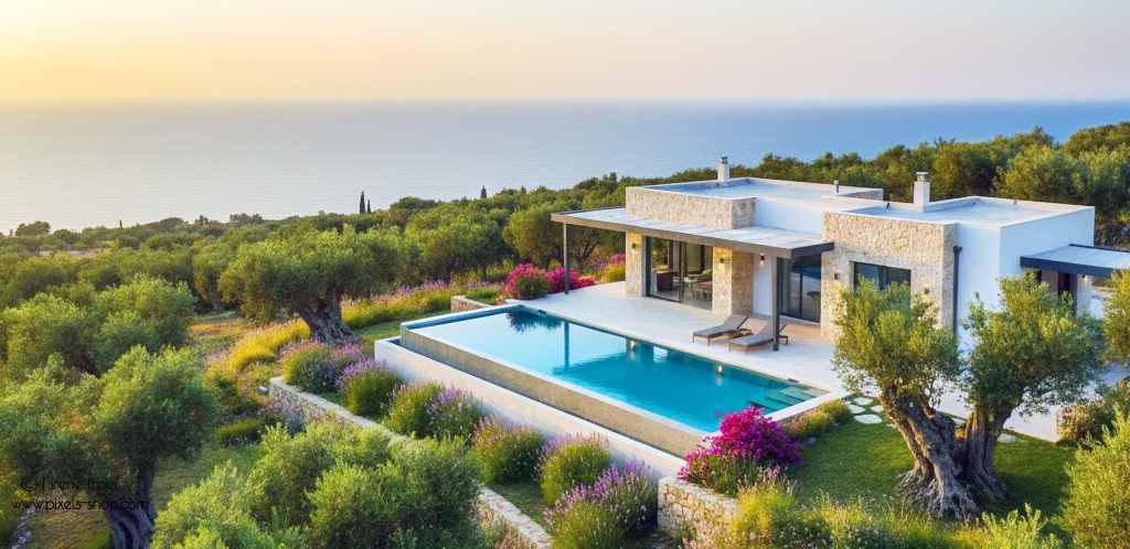 Επαγγελματική φωτογράφιση ακινήτων (Real Estate Photography) για βίλες και Airbnb - PixionAI